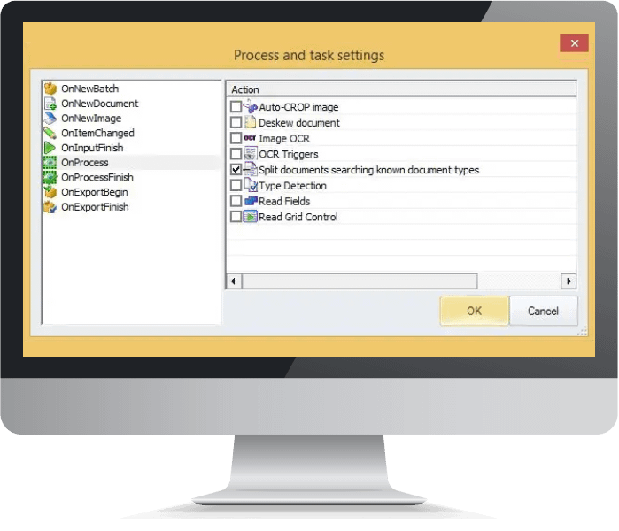 Chronoscan OCR interface